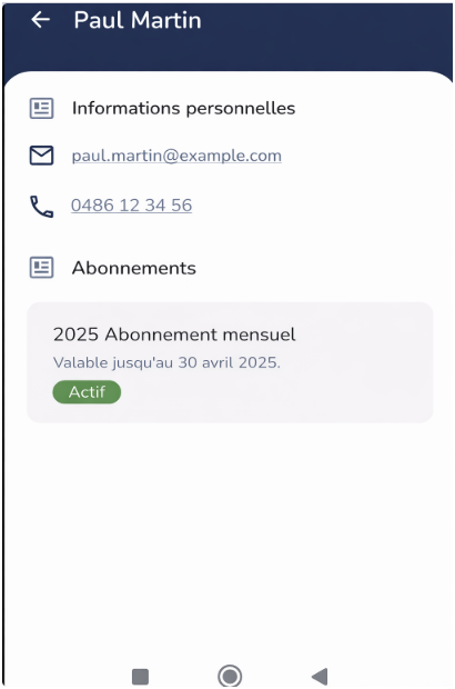 Annuaire des membres